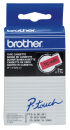 brother Schriftband TC-491 TC491, 9 mm, schwarz auf rot,...