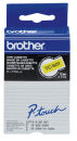 brother Schriftband TC-601 TC601, 12 mm, schwarz auf...