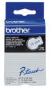 brother Schriftband TC-203 TC203, 12 mm blau auf weiß