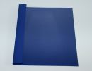 Ösenmappe, Lederstruktur, 18 mm, Farbe dunkelblau (königsblau), glasklare Folie, VPE= 100 St.