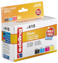 edding EDD-415 schwarz, cyan, magenta, gelb Druckerpatronen kompatibel zu EPSON T1295L, 4er-Set