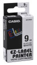 CASIO Schriftband XR-9WE XR-9WE1, 9 mm schwarz auf weiß