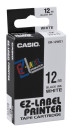 CASIO Beschriftungsband XR-12WE schwarz auf weiß 12 mm