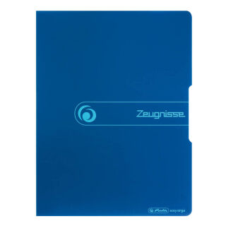 herlitz easy orga to go Zeugnismappe DIN A4, 20 Hüllen blau, 1 St.