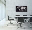 SIGEL Glas-Magnettafel artverum® 91,0 x 46,0 cm World-Map