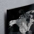 SIGEL Glas-Magnettafel artverum® 91,0 x 46,0 cm World-Map