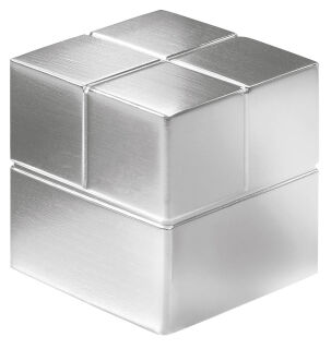 "SIGEL C20 ""Super-Strong"" Magnete silber, Metall 2,0 x 2,0 x 2,0 cm, 2 St."