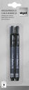 SIGEL 20 Kreidemarker schwarz 1,0 - 2,0 mm, 2 St.