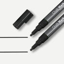 SIGEL 20 Kreidemarker schwarz 1,0 - 2,0 mm, 2 St.