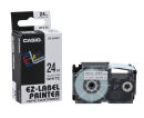 CASIO Schriftband XR-24WE XR-24WE1, 24 mm schwarz auf...