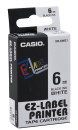 CASIO Beschriftungsband XR-6WE schwarz auf weiß 6 mm
