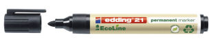 edding 21 EcoLine Permanentmarker schwarz 1,5 - 3,0 mm, 10 St.