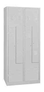 Gürkan Z-Spind lichtgrau 106567, 4 Schließfächer 80,0 x 50,0 x 180,0 cm