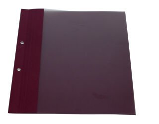 Berichtsmappe bordeaux 100er Pack 2 fach geöst silberne Öse mit Folie