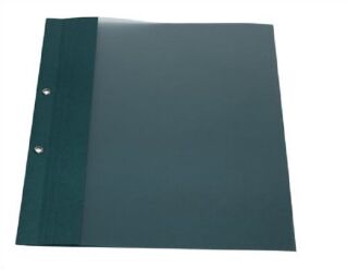 Berichtsmappe grün 100er Pack2 fach geöst silberne Ösen mit Folie