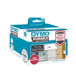 DYMO Etikettenrollen für Etikettendrucker 1933083 weiß, 25,0 x 25,0 mm, 2 x 850 Etiketten