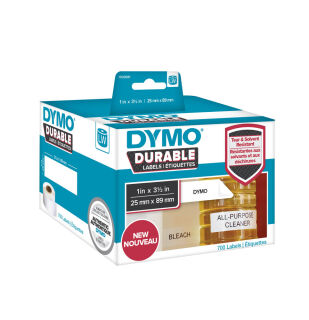 DYMO Etikettenrollen für Etikettendrucker 1933081 weiß, 25,0 x 89,0 mm, 2 x 350 Etiketten