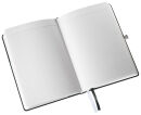 LEITZ Notizbuch DIN A6 kariert, satin schwarz Hardcover 160 Seiten, 1 St.