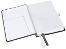 LEITZ Notizbuch DIN A6 kariert, satin schwarz Hardcover 160 Seiten, 1 St.