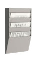 PAPERFLOW Wandprospekthalter grau DIN A4 6 Fächer