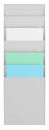 PAPERFLOW Wandprospekthalter grau DIN A4 6 Fächern...