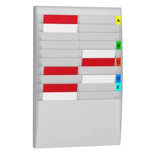 PAPERFLOW Sortiertafel grau DIN A4 20 Fächern 54,4 x 10,6 x 86,5 cm, 1 St.