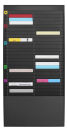 PAPERFLOW Sortiertafel schwarz DIN A4 50 Fächern...