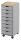 PAPERFLOW Bürowagen grau 28,8 x 35,0 x 74,5, ohne Rollen 69,0 cm
