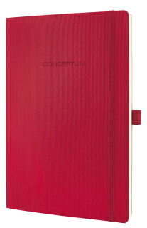 SIGEL Notizbuch Conceptum® ca. DIN A4 kariert, rot Softcover 194 Seiten, 1 St.