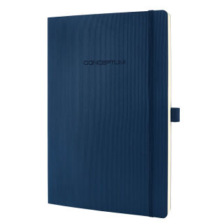 SIGEL Notizbuch Conceptum® ca. DIN A4 liniert, blau Softcover 194 Seiten, 1 St.
