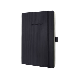 SIGEL Notizbuch Conceptum® ca. DIN A5 kariert, schwarz Softcover 194 Seiten, 1 St.