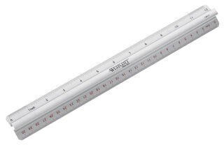 WESTCOTT Lineal 30,0 cm, silber