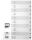 DURABLE Ordnerregister DIN A4 Vollformat 1-10 weiß 10-teilig, 1 Satz