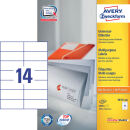 AVERY Zweckform Etiketten 3653-200 weiß 105,0 x 42,3 mm, 220 Blatt
