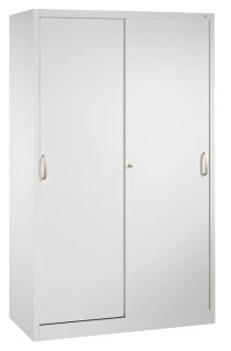 CP Schiebetürenschrank C 2000 Acurado, 2040-00 S10165 lichtgrau 4 Fachböden 120,0 x 40,0 x 195,0 cm