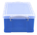 Really Useful Box Aufbewahrungsbox 9,0 l transparent, blau 39,5 x 25,5 x 15,5 cm