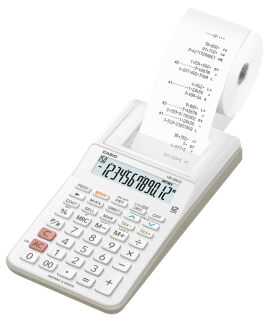 CASIO HR-8RCE Tischrechner druckend weiß