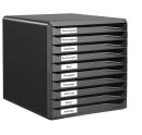 LEITZ Schubladenbox Formular-Set  schwarz 52940095, DIN...