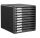 LEITZ Schubladenbox Formular-Set  schwarz 52940095, DIN A4 mit 10 Schubladen, 1 St.