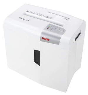 HSM shredstar X5 Aktenvernichter mit Partikelschnitt P-4, 4,5 x 30 mm, bis 5 Blatt, weiß