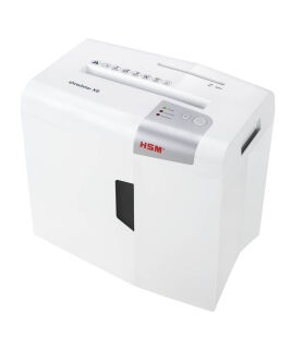 HSM shredstar X8 Aktenvernichter mit Partikelschnitt P-4, 4,5 x 30 mm, bis 8 Blatt, weiß