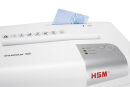 HSM shredstar X8 Aktenvernichter mit Partikelschnitt P-4, 4,5 x 30 mm, bis 8 Blatt, weiß