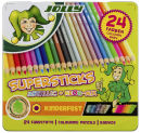 JOLLY SUPERSTICKS METALLIC + NEON-MIX Buntstifte farbsortiert, 24 St.