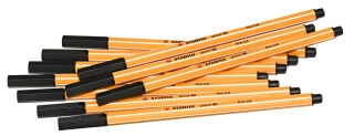 STABILO point 88 Fineliner schwarz 0,4 mm, 10 St.