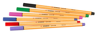 STABILO point 88 Fineliner farbsortiert 0,4 mm, 6 St.