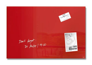 SIGEL Glas-Magnettafel artverum® 60,0 x 40,0 cm rot