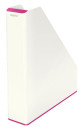 LEITZ Stehsammler WOW Duo Colour 5362-10-23 perlweiß/pink Kunststoff, DIN A4