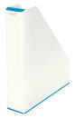 LEITZ Stehsammler WOW Duo Colour 53621036 perlweiß/blau Kunststoff, DIN A4, 1 St.