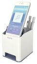 LEITZ Stiftehalter WOW Duo Colour perlweiß/grau...