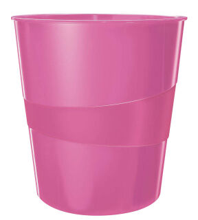 LEITZ WOW Duo Colour Papierkorb 15,0 l pink, 1 St.
